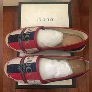 Gucci canvas Sylvie espadrilles
